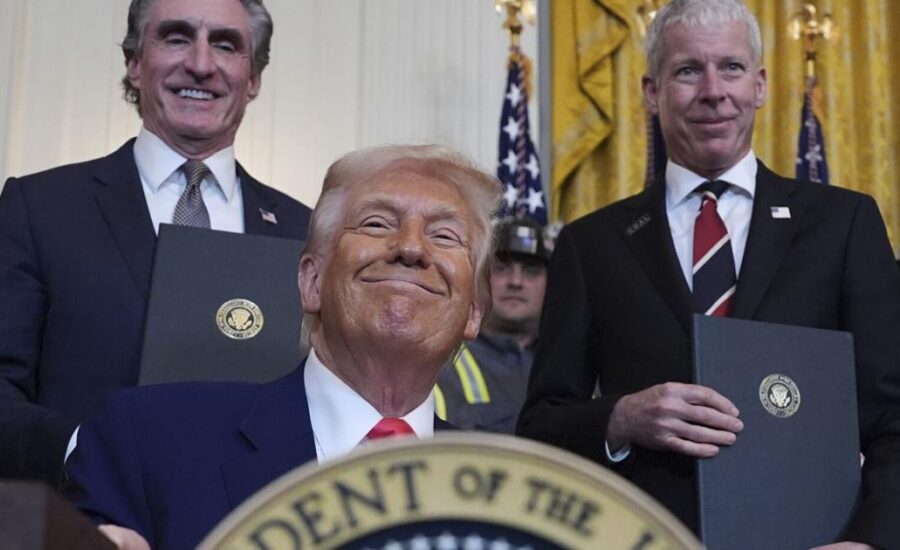 The Latest: Treasury secretary says Trump will keep 10% import tariff, raise import tax on China