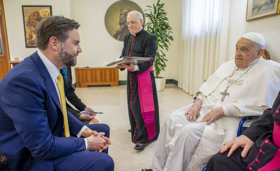 Vance dodges on politics, says he’ll remember Pope Francis as ‘a great Christian pastor’