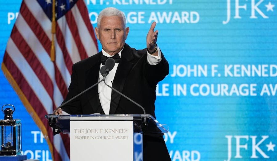 Former Vice President Mike Pence honored by Kennedy family in receiving the JFK ‘Profile in Courage Award’