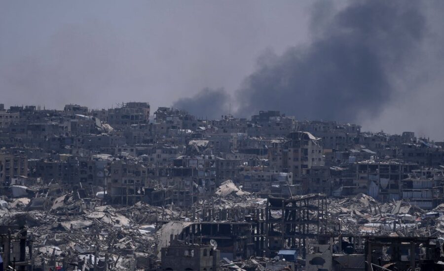Israeli Strikes Kill At Least 93 People In Gaza As Trump Wraps Up Middle East Visit