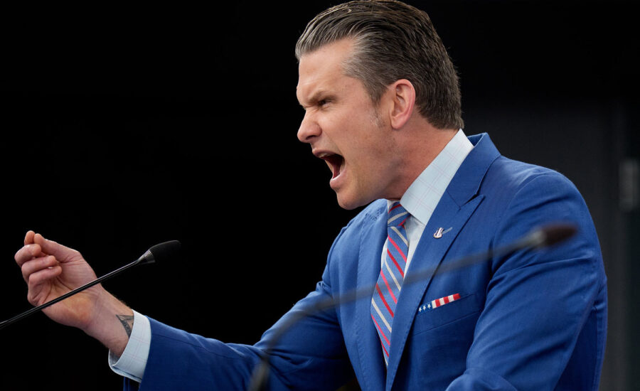 Pete Hegseth’s press conference shows how the Trump administration views the media’s job