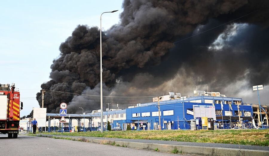 Russian cruise missiles hit US company in massive Ukraine strike amid Trump’s peace push