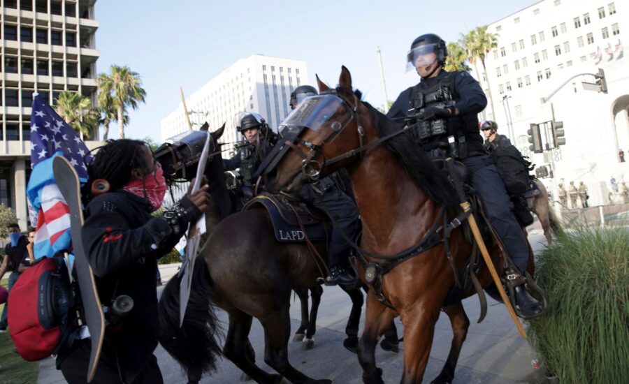 A setback for Trump after chaos and violence on streets of LA