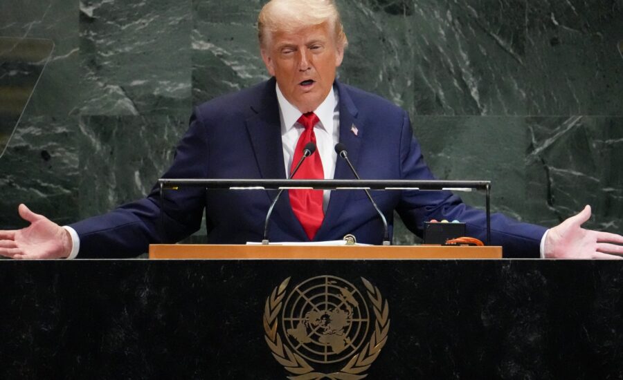 Trump calls for Gaza war to stop ‘immediately’ in UNGA speech