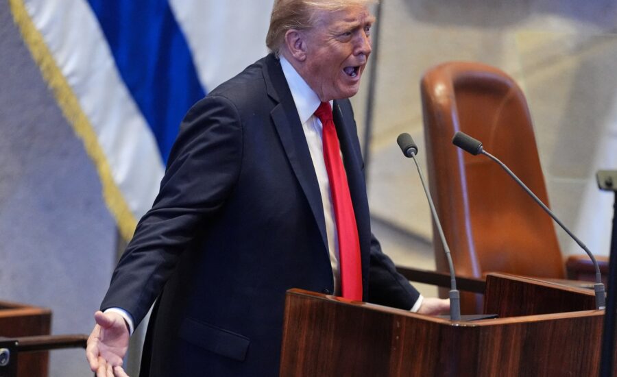 What Trump said and did not say at the Knesset