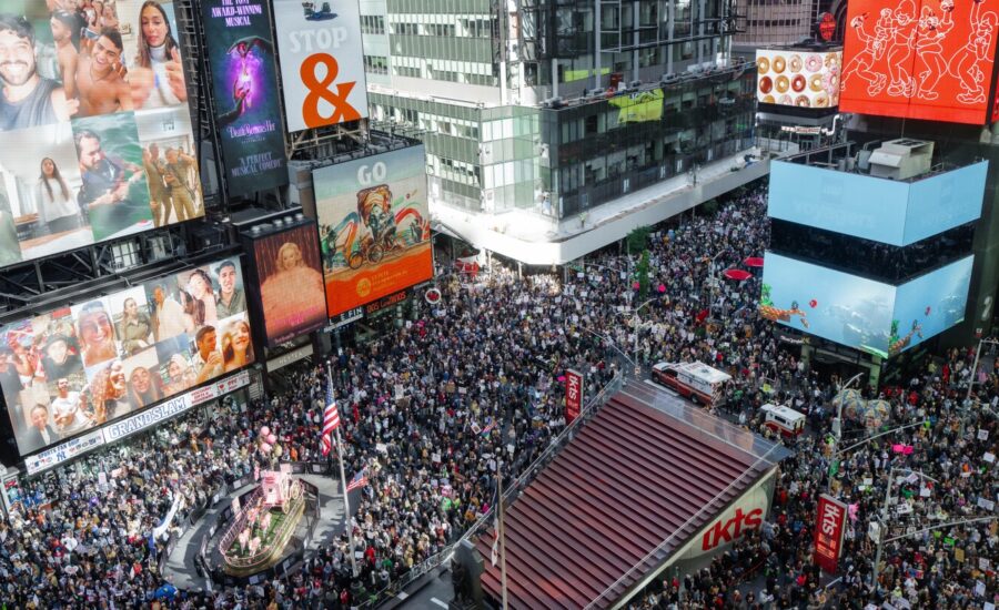 Demonstrators Across Country Rally Against President…