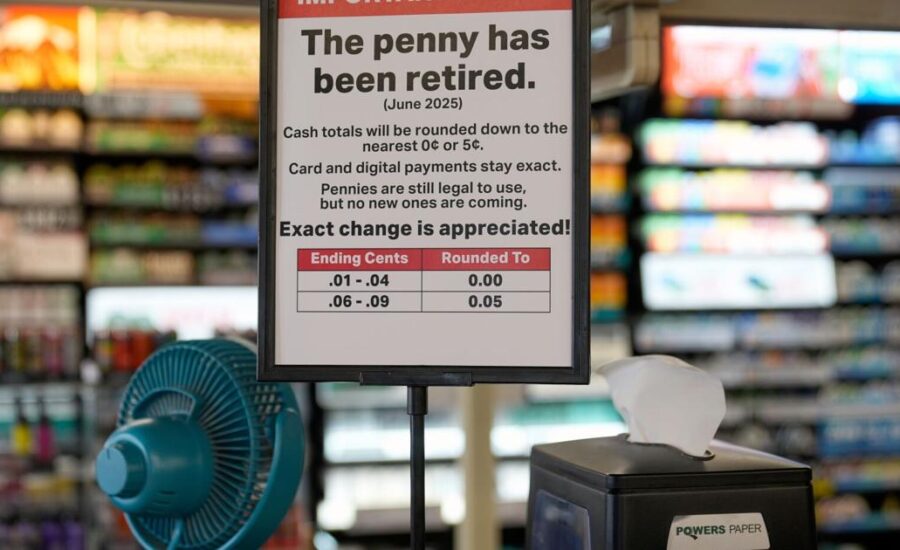 Banks and retailers run short on pennies as the US Mint stops making them