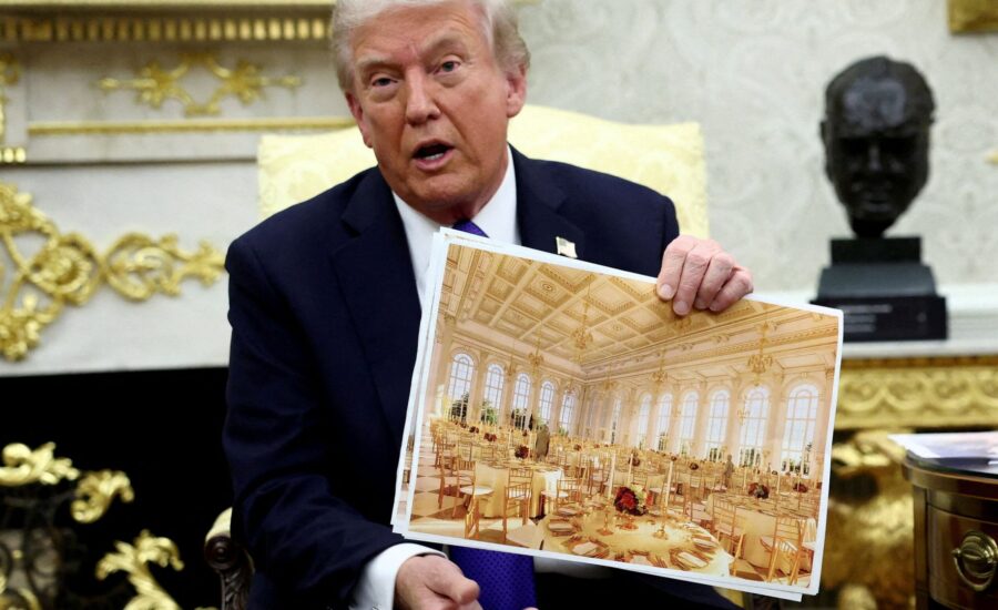 Trump sued by preservation group over $300m White House ballroom