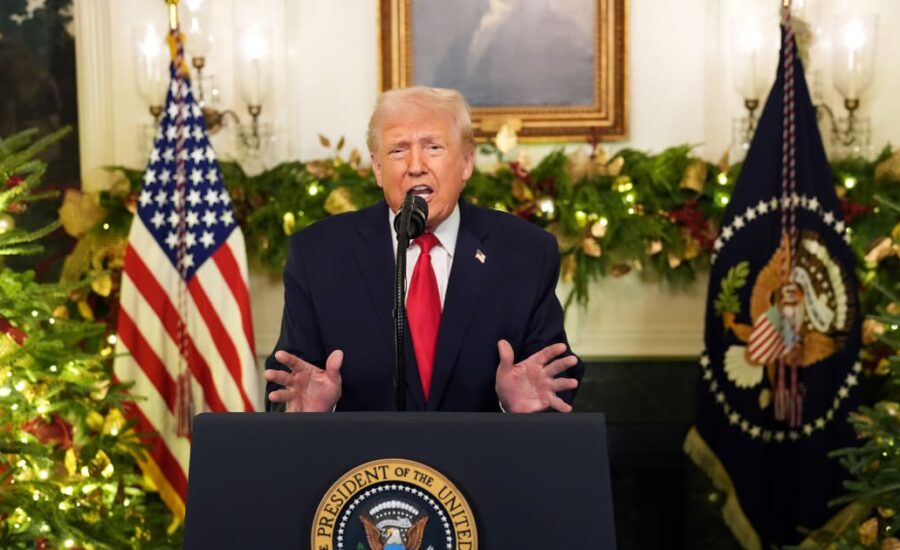 Trump uses White House address to insist he has the economy humming