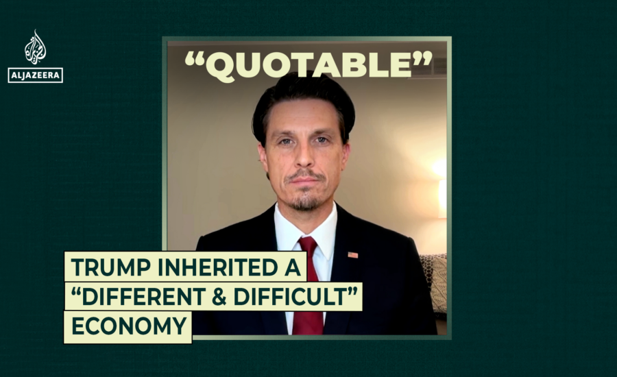 Trump inherited a “different and difficult” economy