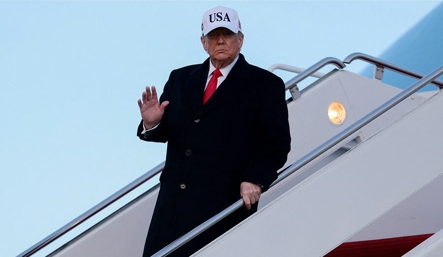 Air Force One turns around shortly after takeoff for Trump’s trip to Switzerland