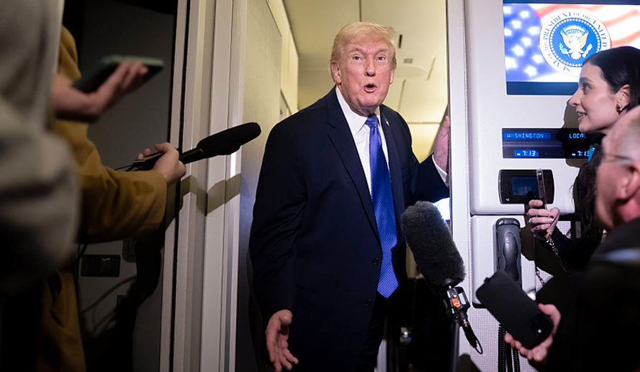 Trump says ‘this is a Democrat shutdown’ as he touts low inflation, falling murder rate