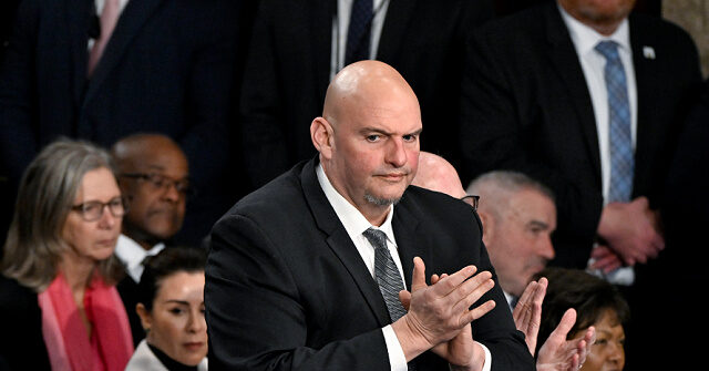 Sen. Fetterman Dismisses Criticism for Shaking Trump’s Hand at SOTU: If People Are Angry, ‘That’s on Them’
