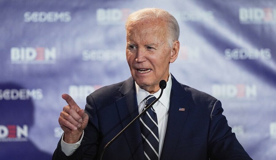 Biden accuses Trump of erasing history and squandering US leadership role on global stage: ‘Dark days’