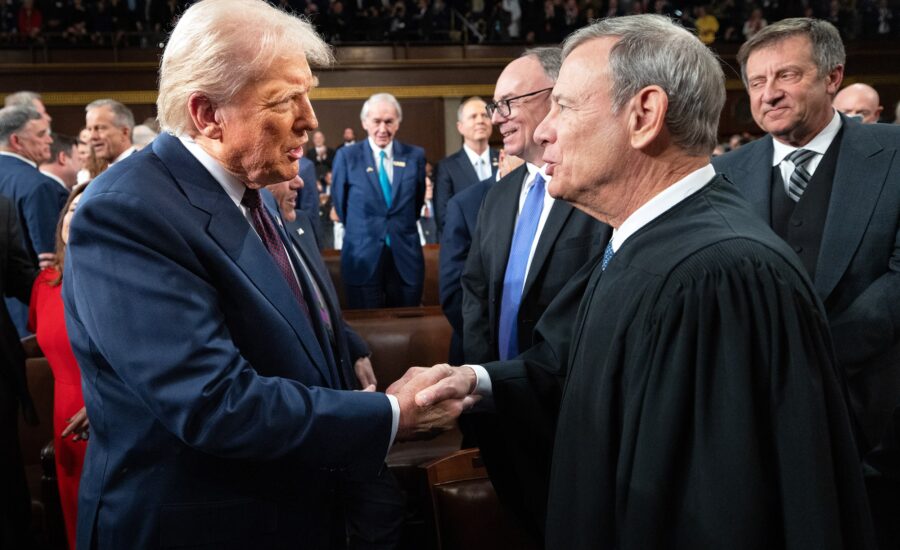 Trump v. Roberts: The president crashes out online while the chief stays the course