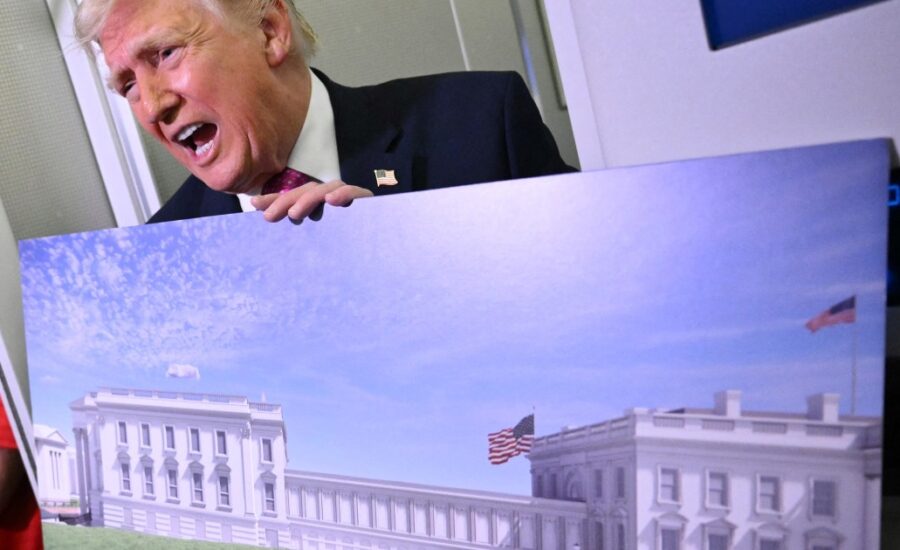 Federal judge orders halt to construction on Trump’s White House ballroom
