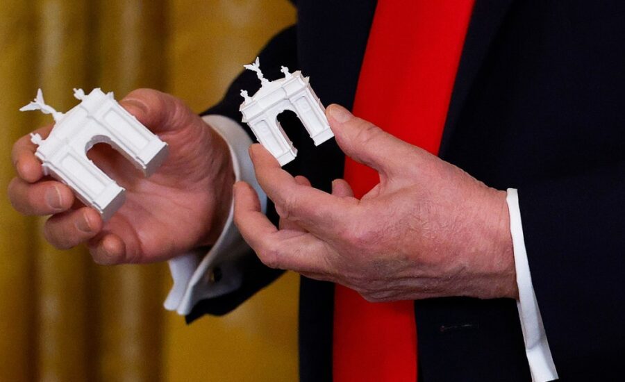 Judge weighs legality of Trump’s planned arch near Arlington National Cemetery