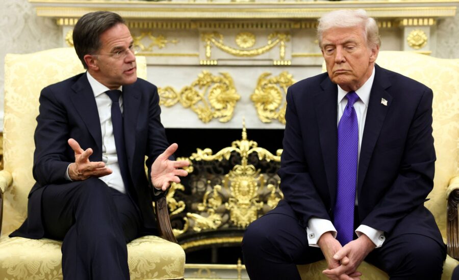 Trump hits out at NATO after meeting alliance chief