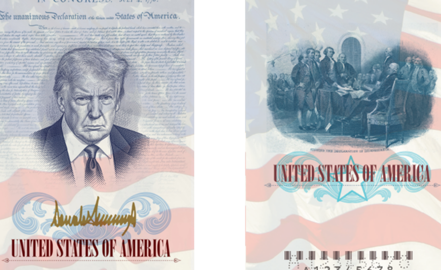 Trump to feature on passports
