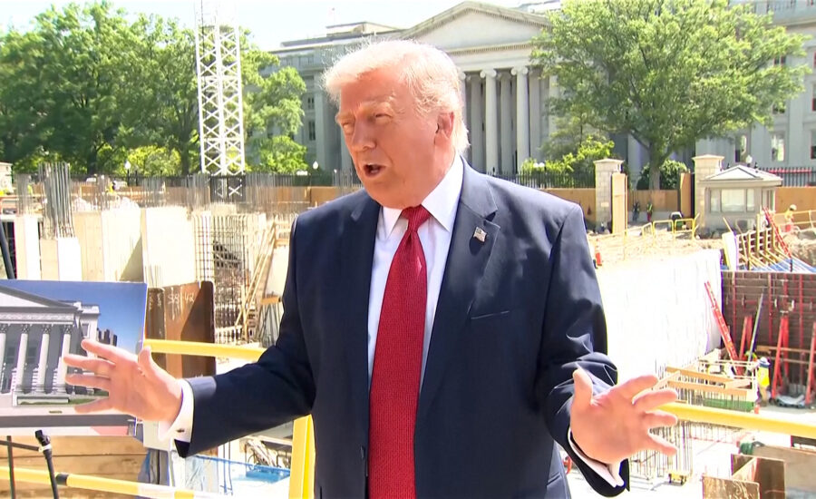 Trump showcases new ‘drone-protected’ White House ballroom