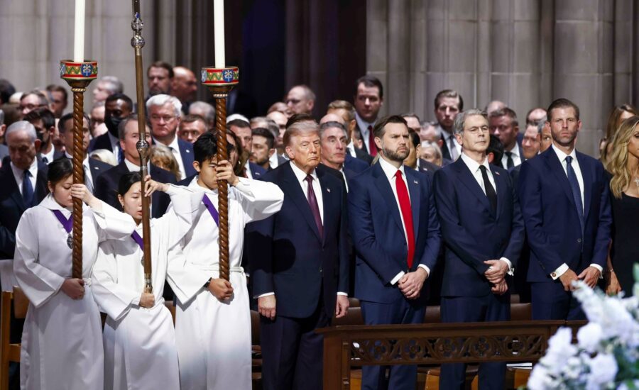 Donald Trump and world leaders attend Lindsey Graham’s funeral
