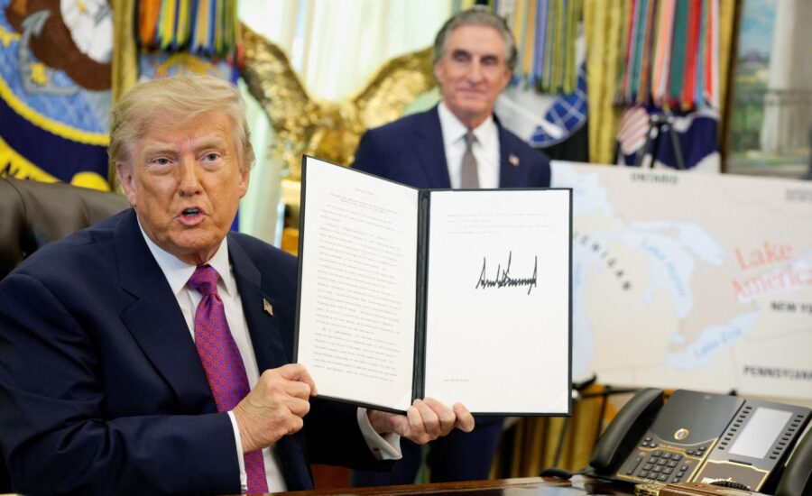 Trump signs order renaming Lake Ontario as ‘Lake America’ in the US