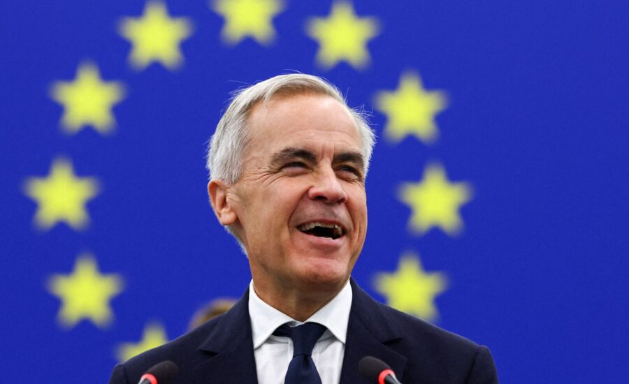 Carney aims dig at Trump as he addresses EU