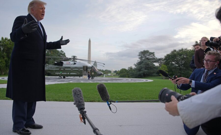 Trump escalates standoff with press in fresh attacks on MS NOW, CNN