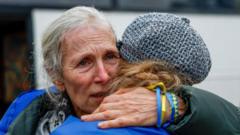 Evacuees from Russia-occupied city where residents ate weeds arrive in Ukraine